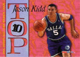 1995-96 Hoops Top Ten #AR10 Jason Kidd