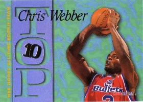 1995-96 Hoops Top Ten #AR3 Chris Webber