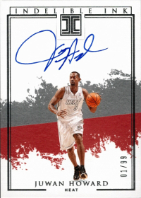2019-20 Panini Impeccable Indelible Ink #16 Juwan Howard /inserted in '20-21 Impeccable /99 /jly-0512
