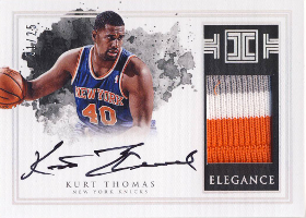 2016-17 Panini Impeccable Elegance Retired Jersey Autographs Holo Silver #4 21/25
