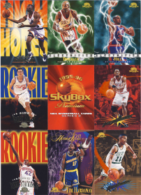 1995-96 SkyBox Premium Promo Sheet #HH13 with 8