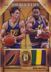 2014-15 Panini Gold Standard Golden Pairs #32 John Stockton / Karl Malone